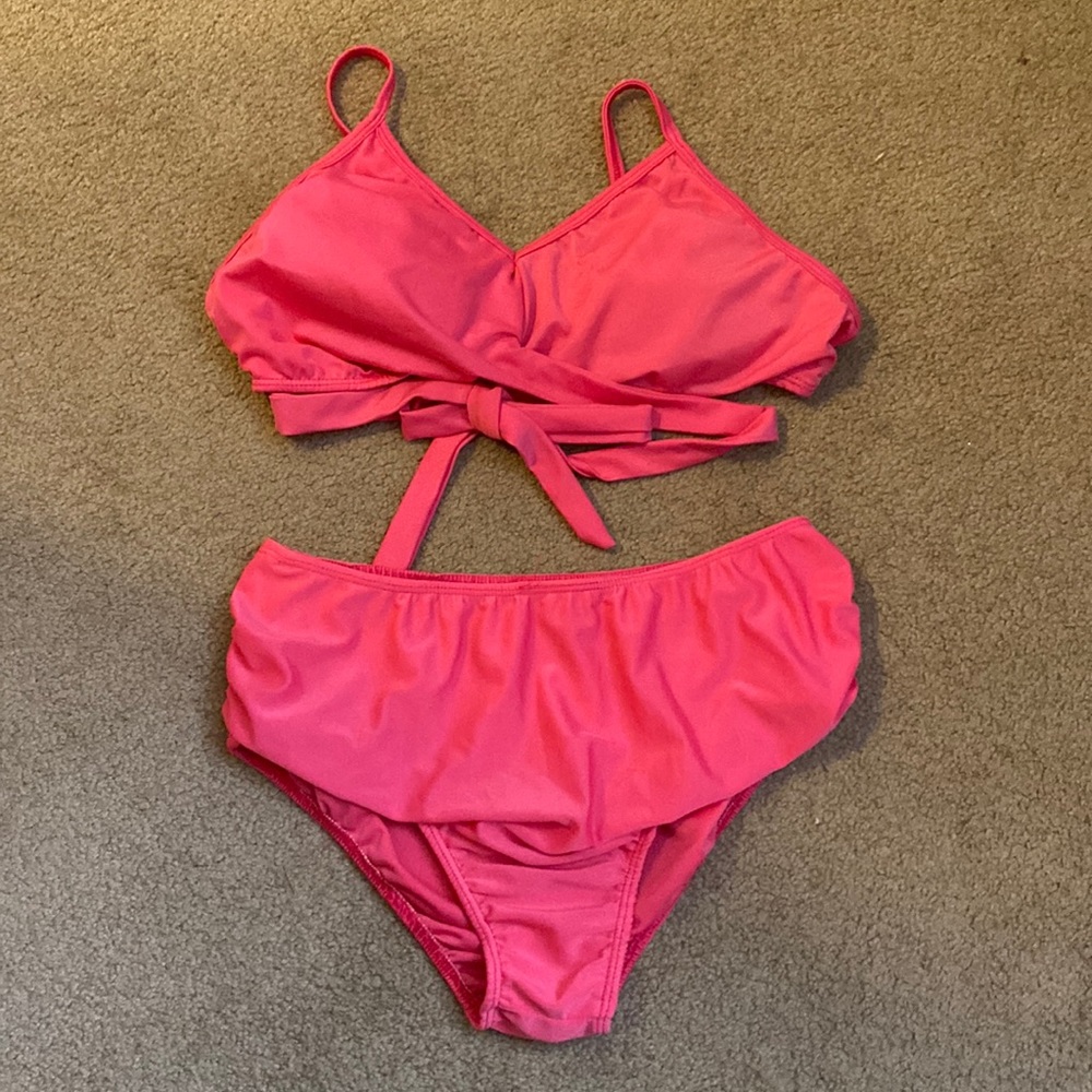 Pink High Rose Bottoms Bikini